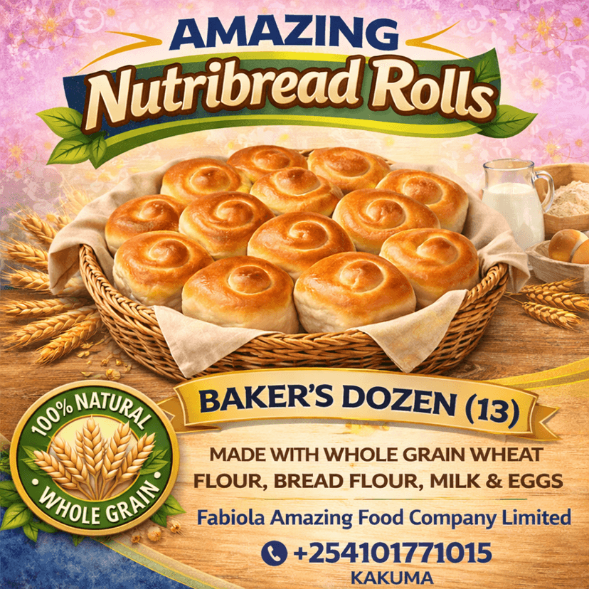 Amazing Nutribread Rolls baker’s dozen label