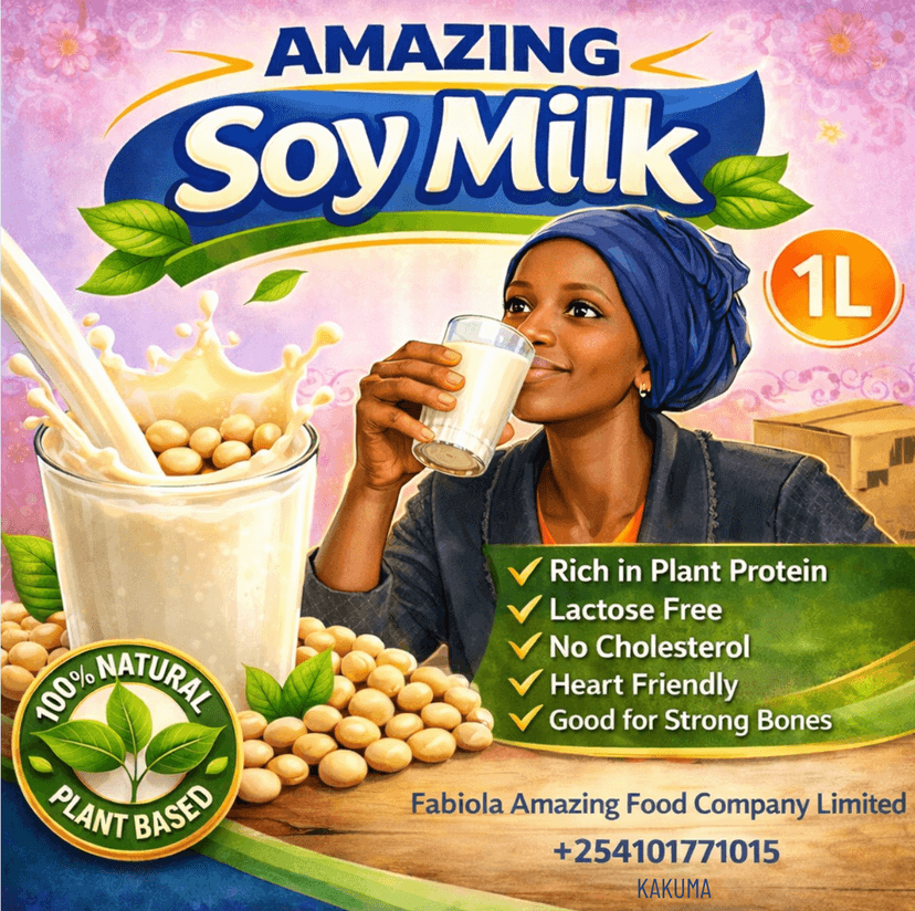 Amazing Soy Milk bottle label